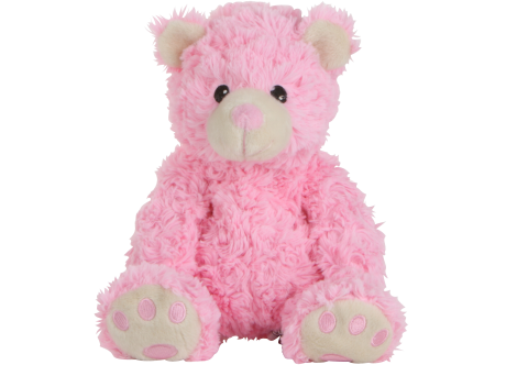 Habibi-Plush Wärmestofftier Teddy Bär rosa