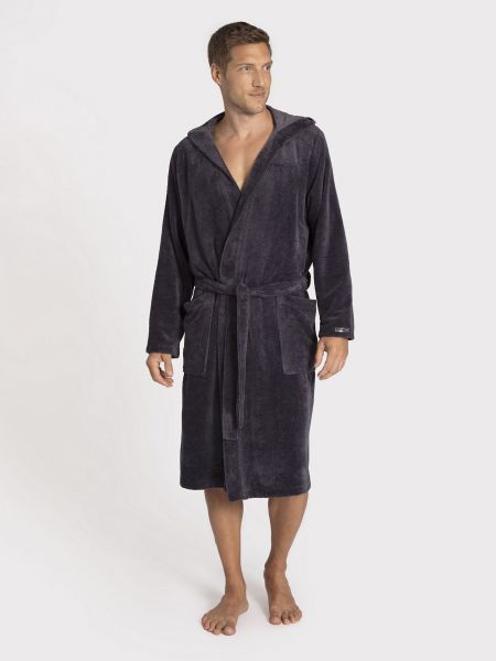 Taubert BAMBOO MEN Hooded - Herrenbademantel - Fb. anthrazit