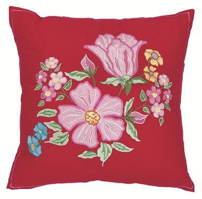 Room Seven bed & bath - Genevieve 29 Cushion red - Dekokissen